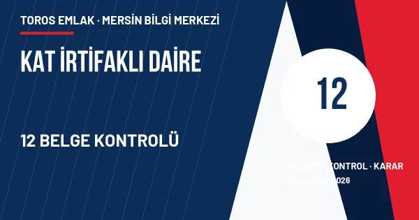 Kat irtifaklı daire için tapu ve proje belgeleri kontrol infografiği