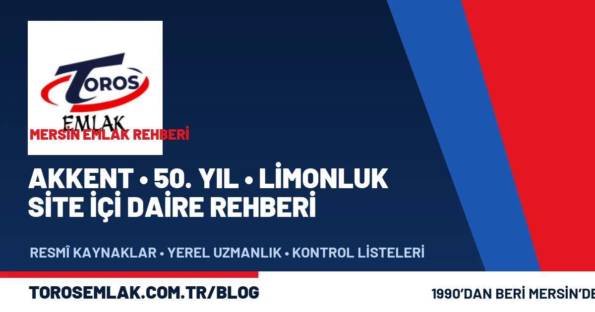 Akkent 50. Yıl Limonluk site içi daire rehberi