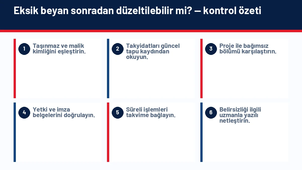 Belediye Rayiç Bedeli Nedir? Tapu Satışında Neden Önemlidir? için temel kontrol adımlarını gösteren infografik