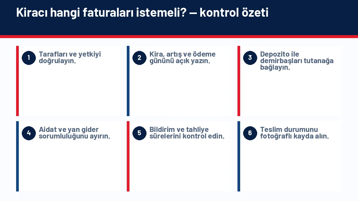 Enerji Kimlik Belgesi Nedir? Ev Alırken ve Kiralarken Neden Sorulmalı? için temel kontrol adımlarını gösteren infografik