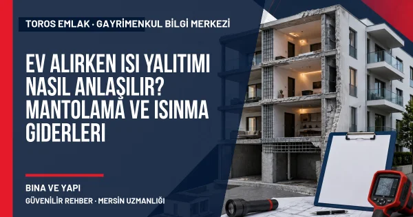 Ev Alırken Isı Yalıtımı Nasıl Anlaşılır? Mantolama ve Isınma Giderleri için Toros Emlak rehber kapak görseli