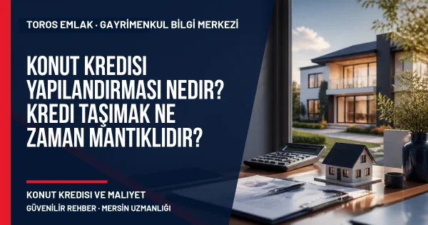 Konut Kredisi Yapılandırması Nedir? Kredi Taşımak Ne Zaman Mantıklıdır? için Toros Emlak rehber kapak görseli