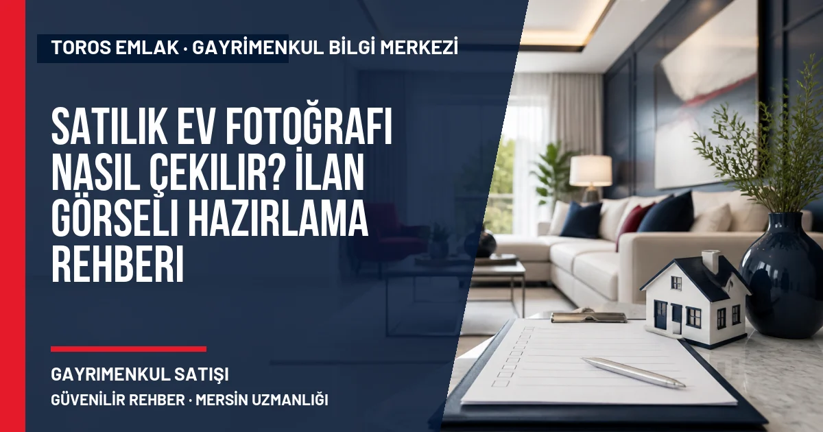 Satılık Ev Fotoğrafı Nasıl Çekilir? İlan Görseli Hazırlama Rehberi için Toros Emlak rehber kapak görseli