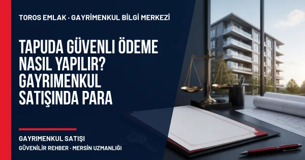 Tapuda Güvenli Ödeme Nasıl Yapılır? Gayrimenkul Satışında Para Transferi için Toros Emlak rehber kapak görseli
