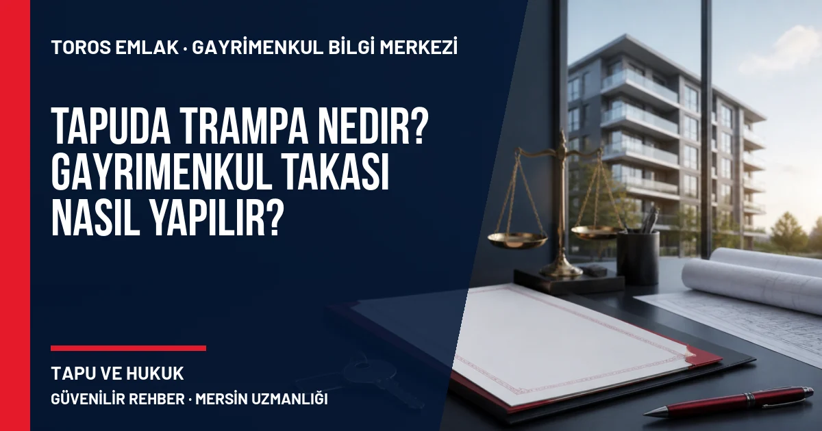 Tapuda Trampa Nedir? Gayrimenkul Takası Nasıl Yapılır? için Toros Emlak rehber kapak görseli