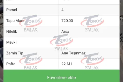 Toros Emlak'tan Mevlana Mah Tic+konut 1.40e 1.568 m² Satılık Arsa - fotoğraf 7