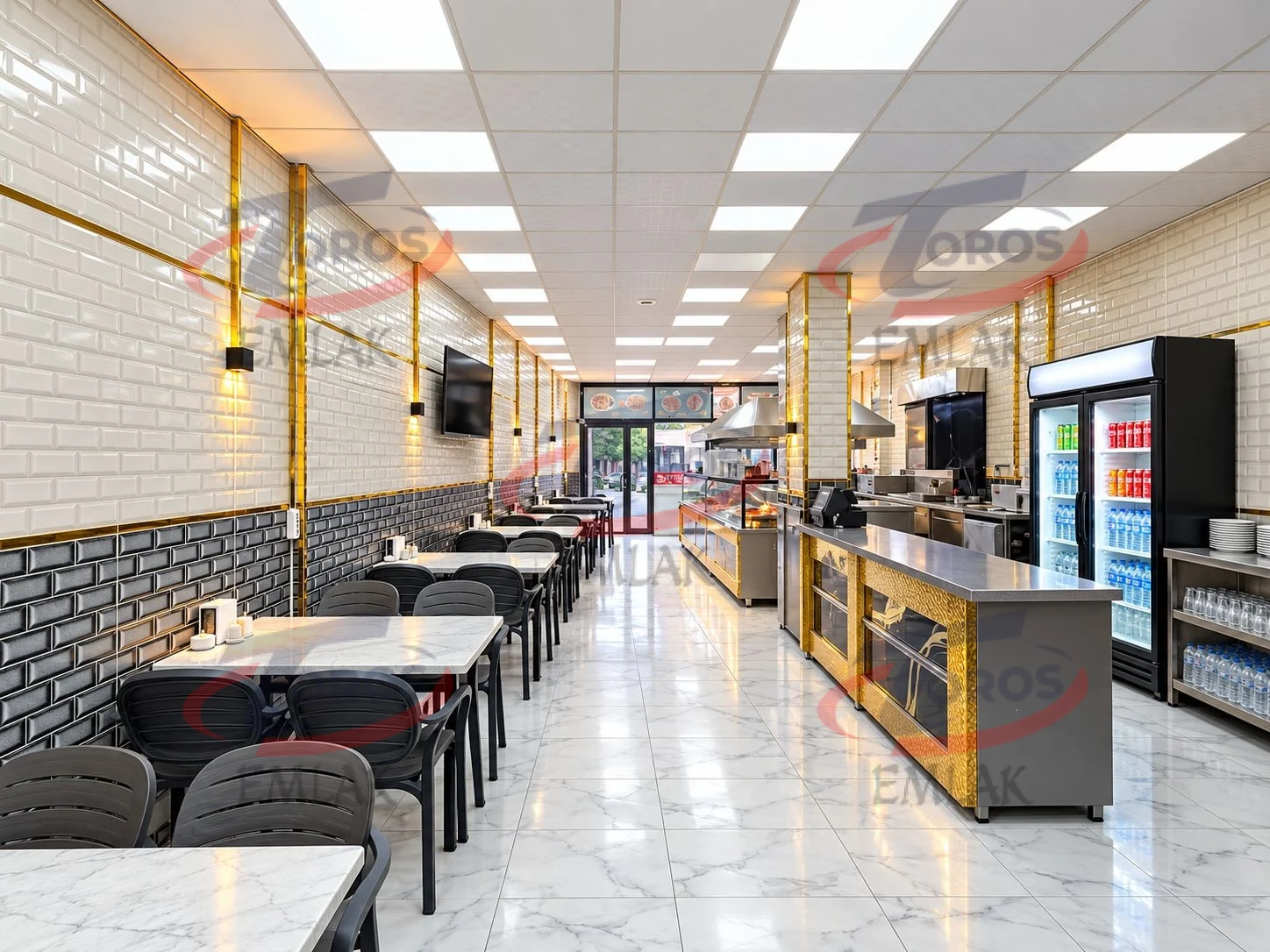 Toros Emlak'tan Çarşı Merkezde 125 m² Full Yapılı Hazır İşyeri - fotoğraf 3