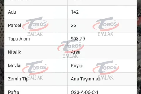 Toros Emlak'tan Kerimler'de 903 m² Villalık Arsa - fotoğraf 9