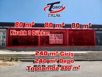 Toros Emlak’tan Güneykent’de Kiralık 480m2 Dükkan